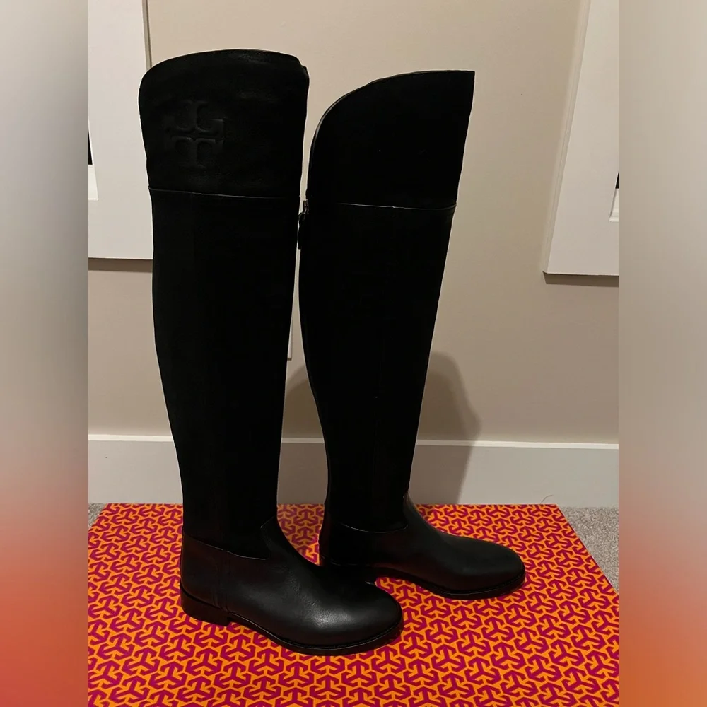 Tory Burch SIMONE OVER THE KNEE 35MM BOOT - VINTAGE BUFFALO NWT - Picture 7 of 13